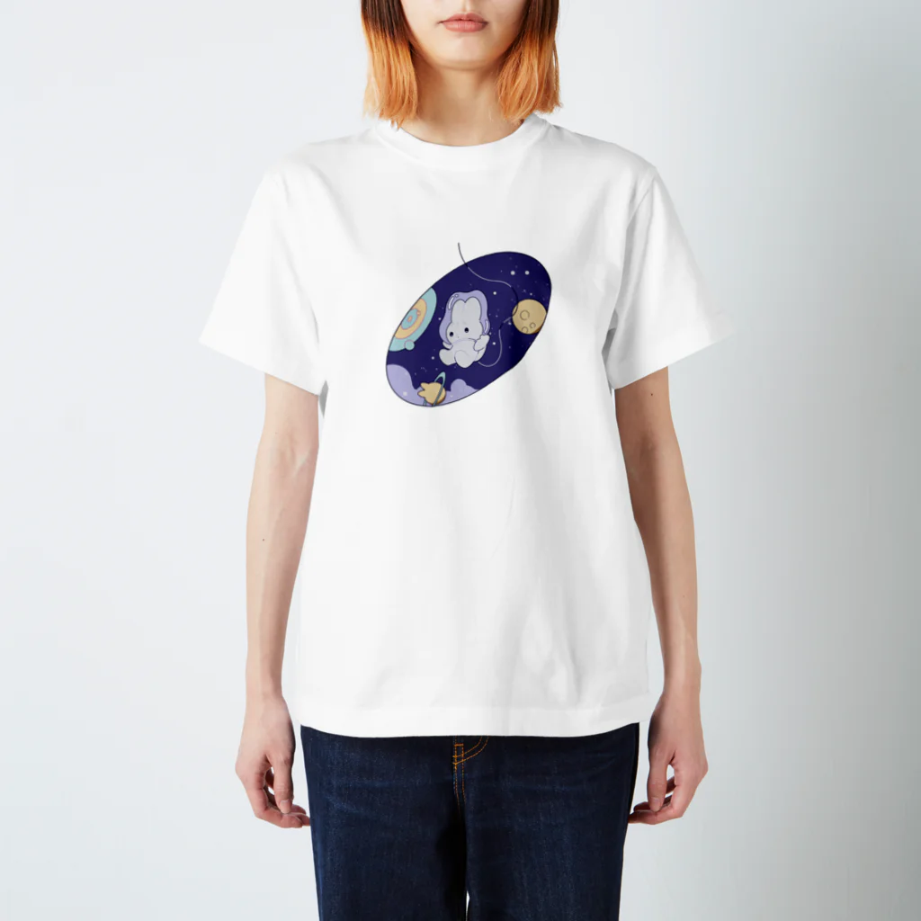 oringoの宇宙うさぎ Regular Fit T-Shirt