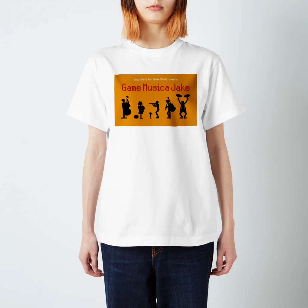 Game Musica JakeのGame Musica Jake シルエット スタンダードTシャツ