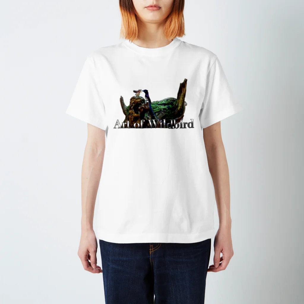 ゴイサギ+αのサンコウチョウ(白地用) Regular Fit T-Shirt