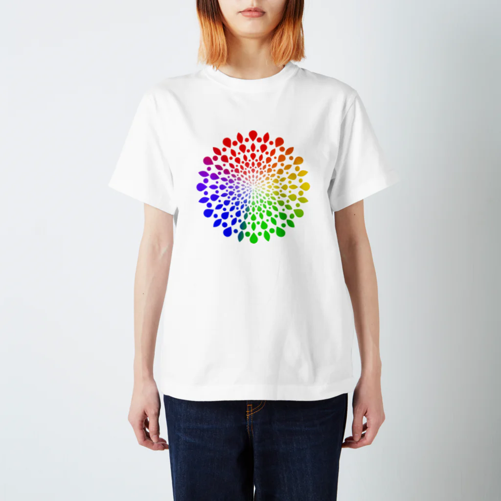 Mosaiqueのひろがる虹のしずく Regular Fit T-Shirt