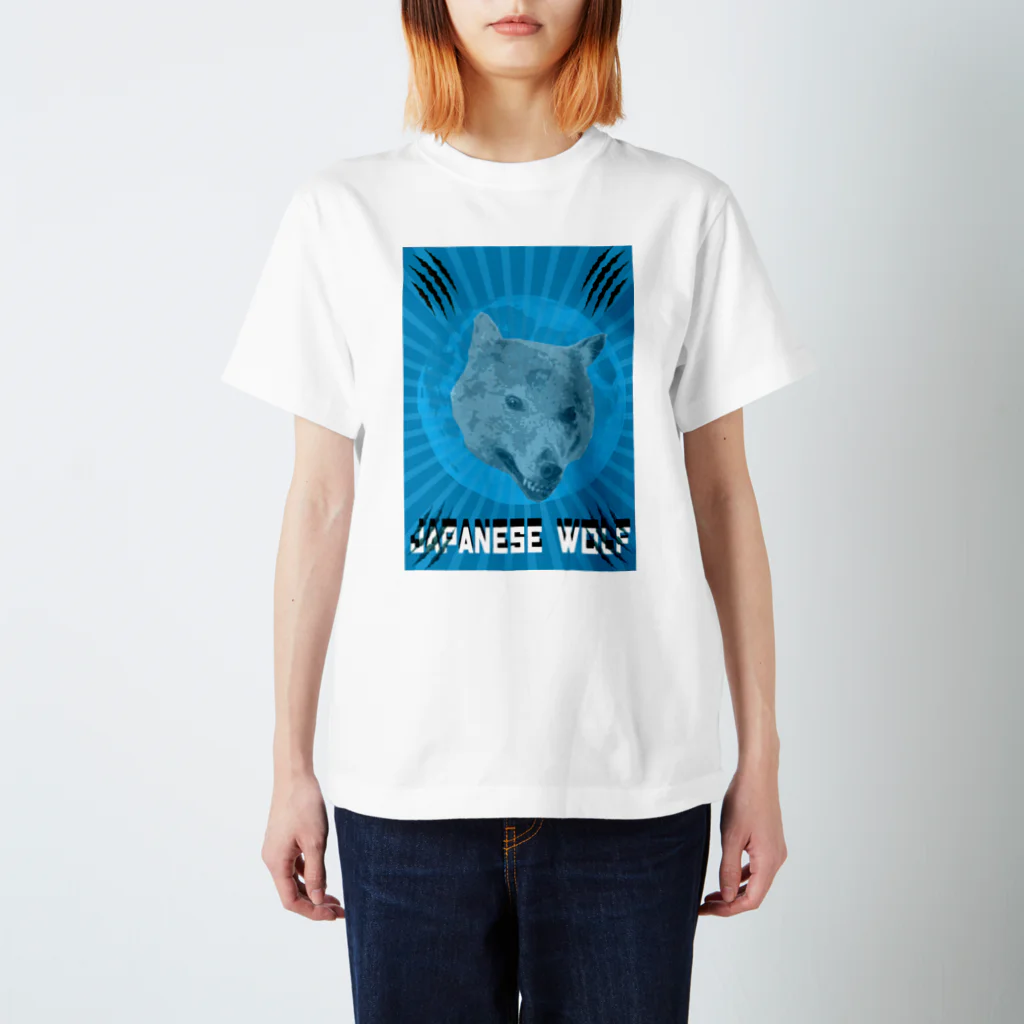 Danke Shoot Coffeeの🐺Japanese Wolf 🐺 スタンダードTシャツ