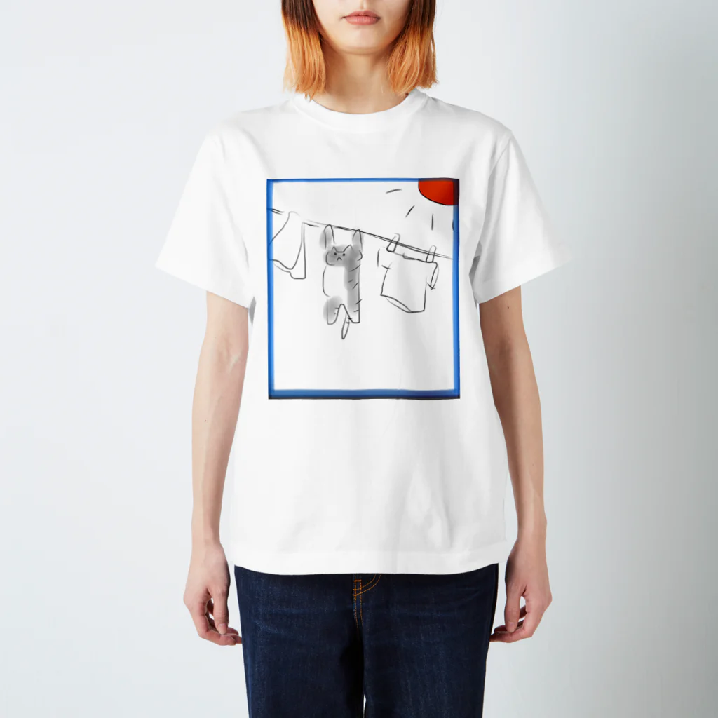 mnauの洗濯ねこ Regular Fit T-Shirt