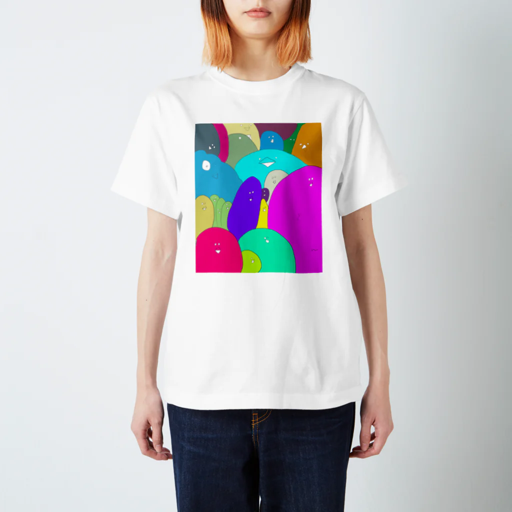 omutaのヒヨコモリモリ！ Regular Fit T-Shirt