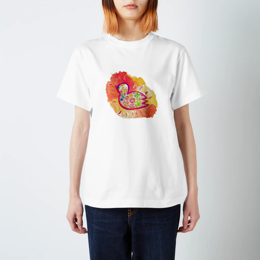 Cosmo yumaのFlowerBird🕊💓 スタンダードTシャツ