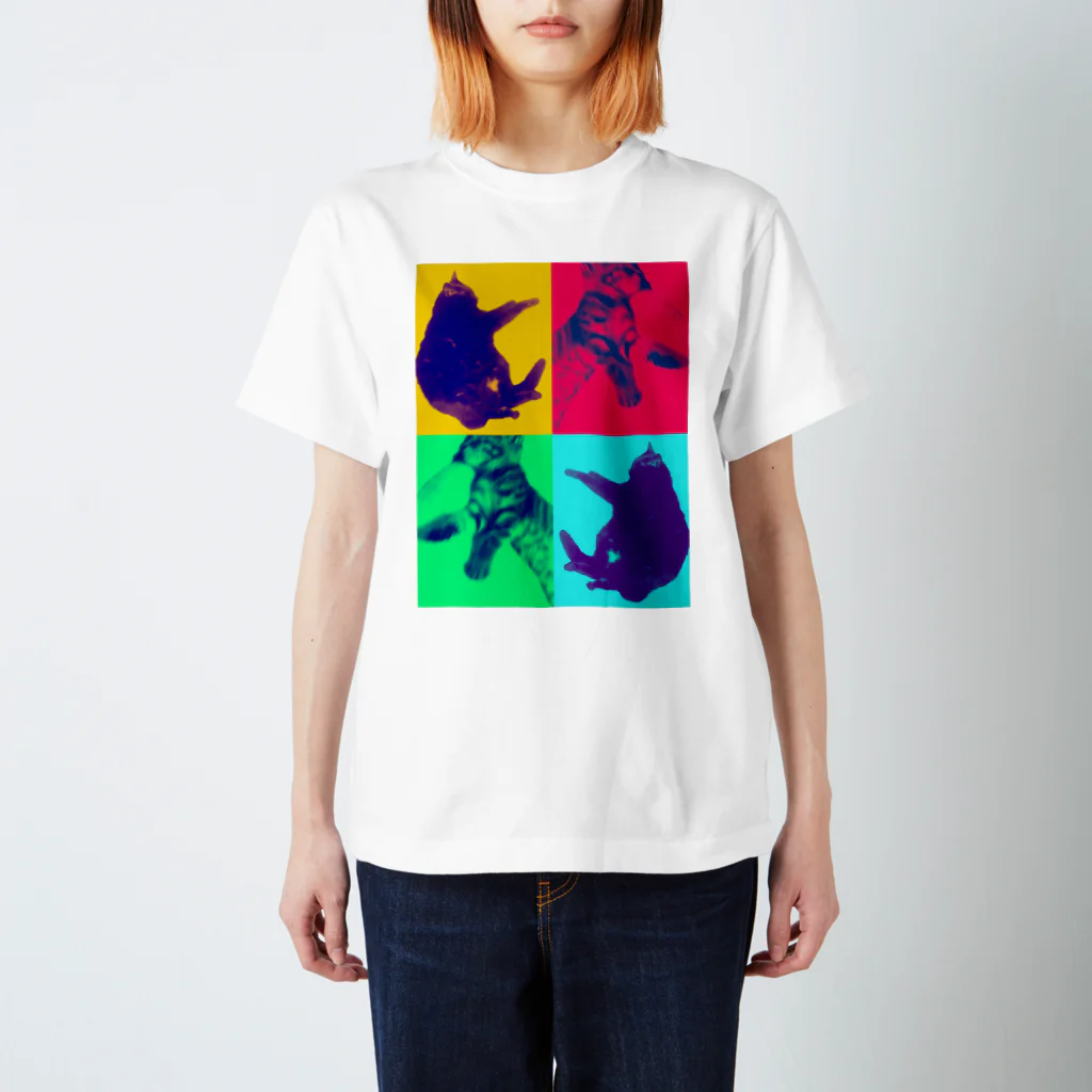 【NAtsuki】のカラフル猫 スタンダードTシャツ