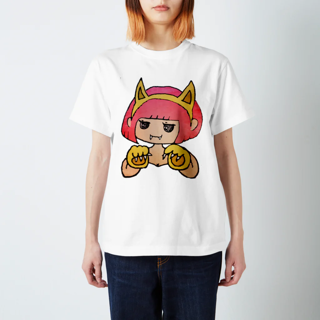 あぴこのおみせの猫娘ちゃん Regular Fit T-Shirt