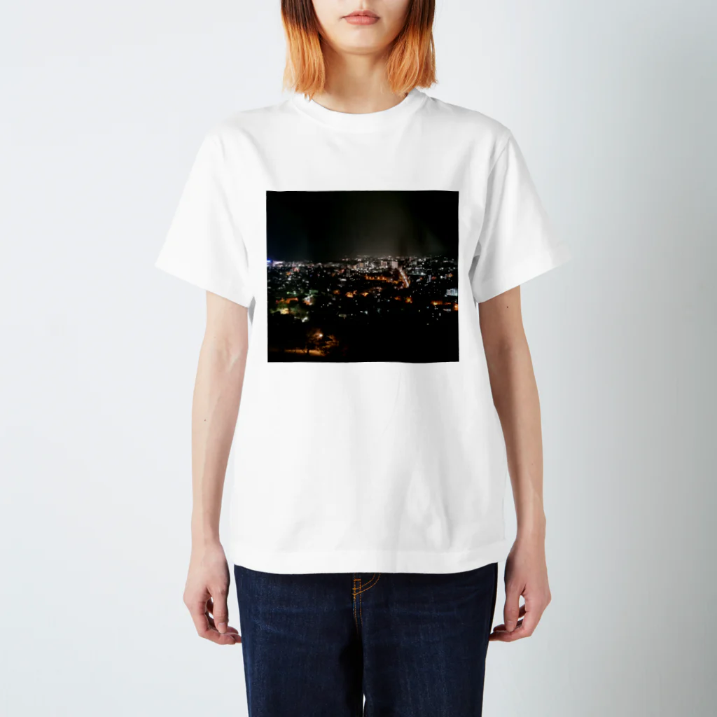 でおきしりぼ子の実験室のNight Scape Regular Fit T-Shirt