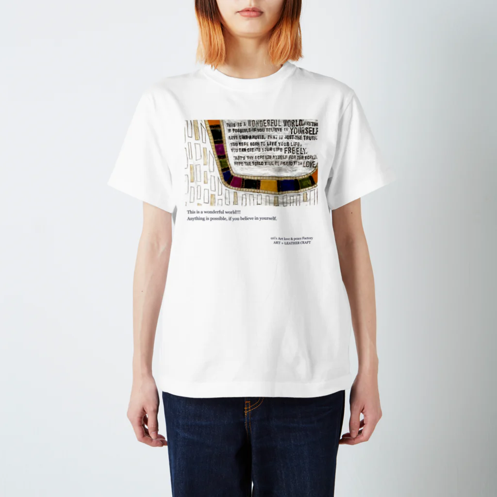 eri's Art love & peace FactoryのART-02 スタンダードTシャツ