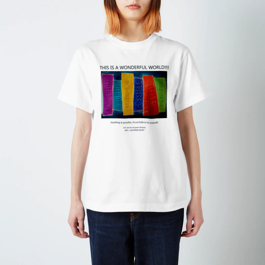 eri's Art love & peace FactoryのART - 04 Regular Fit T-Shirt