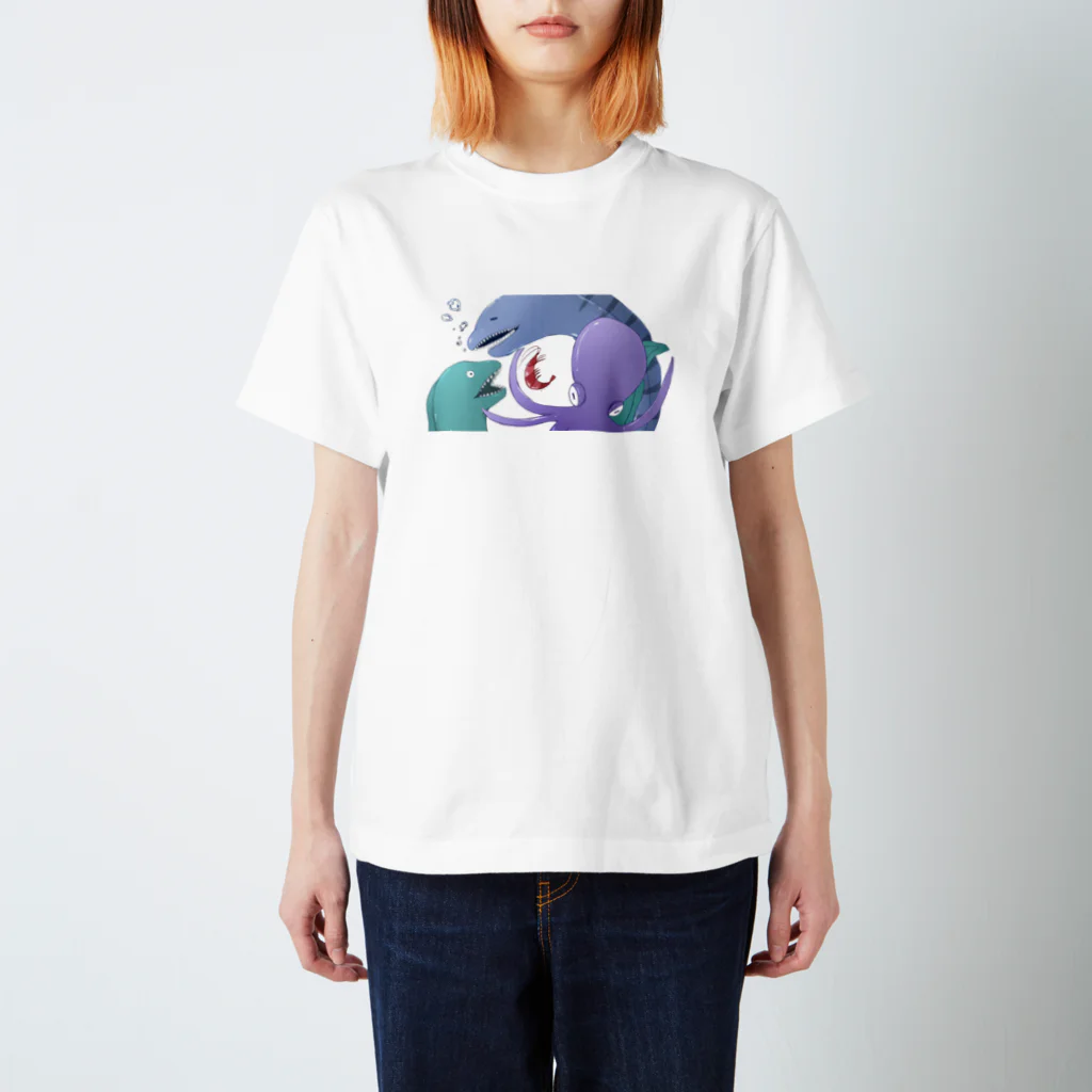 しょっぷのタコとウツボと小エビ Regular Fit T-Shirt