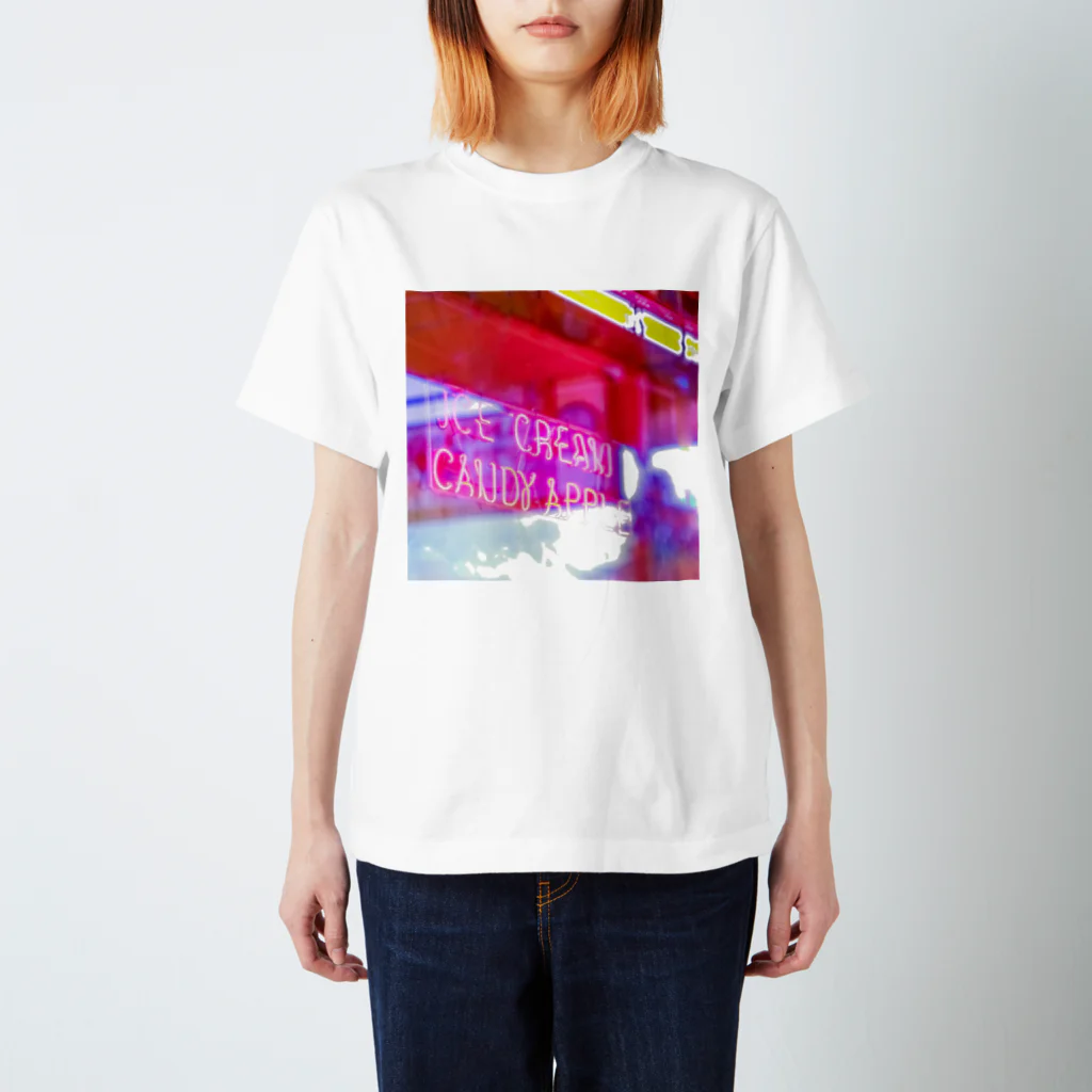 NEON LIGHT STARSのAPPLE NEON マシカク スタンダードTシャツ