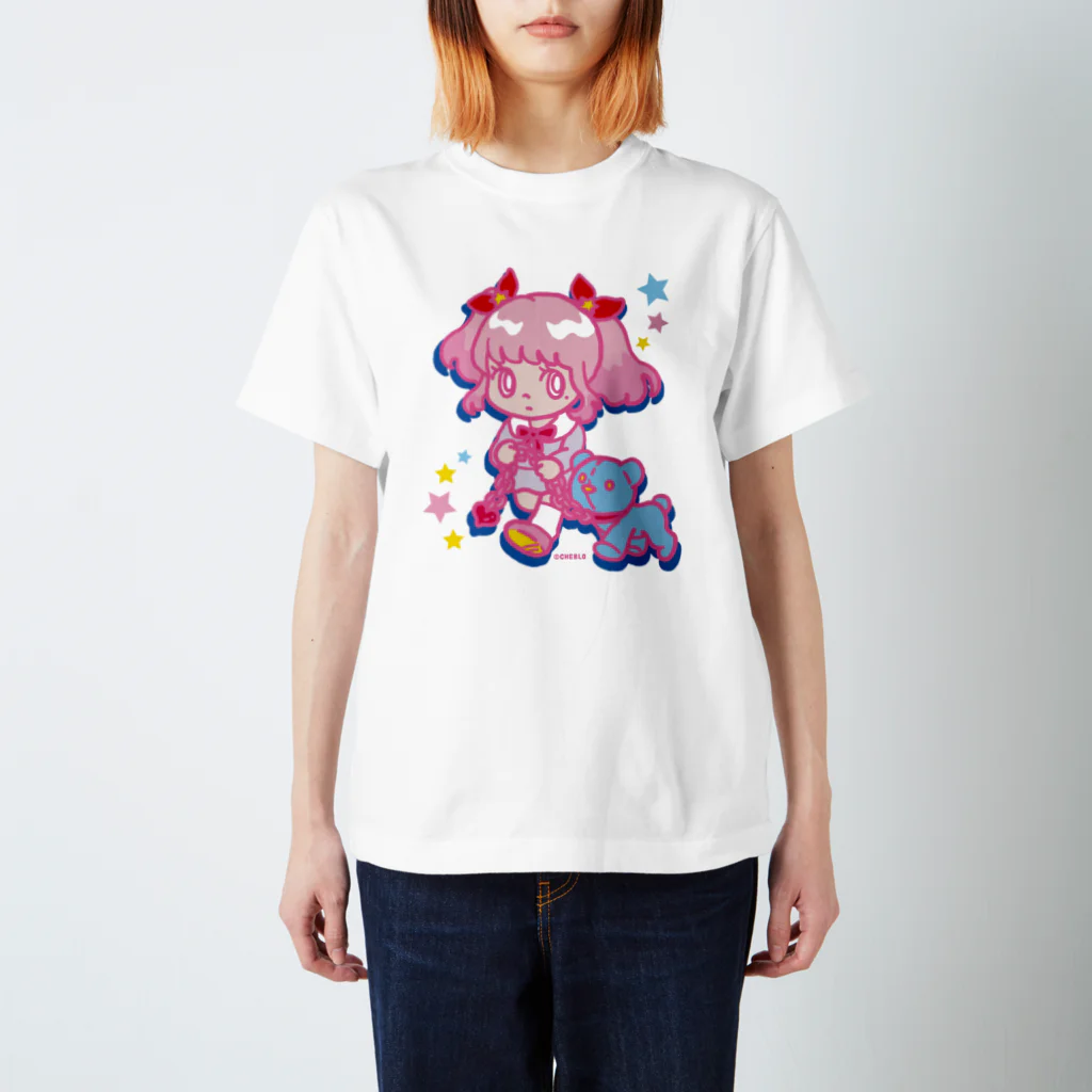 CHEBLOのONNANOKO【Pink】 Regular Fit T-Shirt