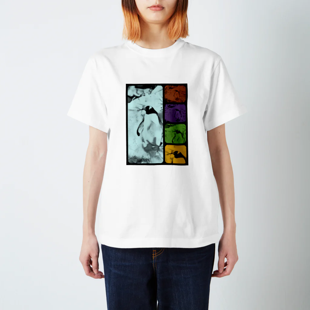 yoshica's design caféのペンギン[ダブル‐トーン（double tone）] スタンダードTシャツ