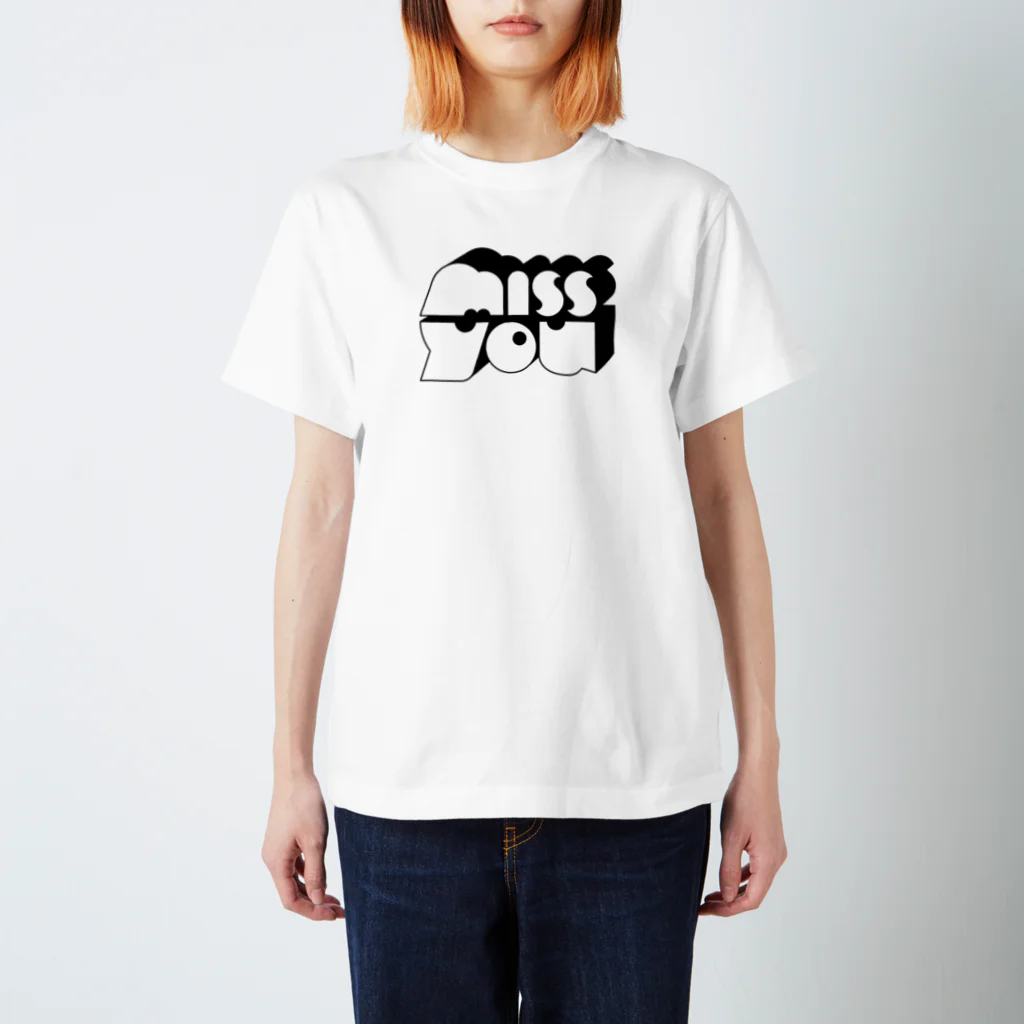 キャー！素敵のmiss you (WHITE) スタンダードTシャツ