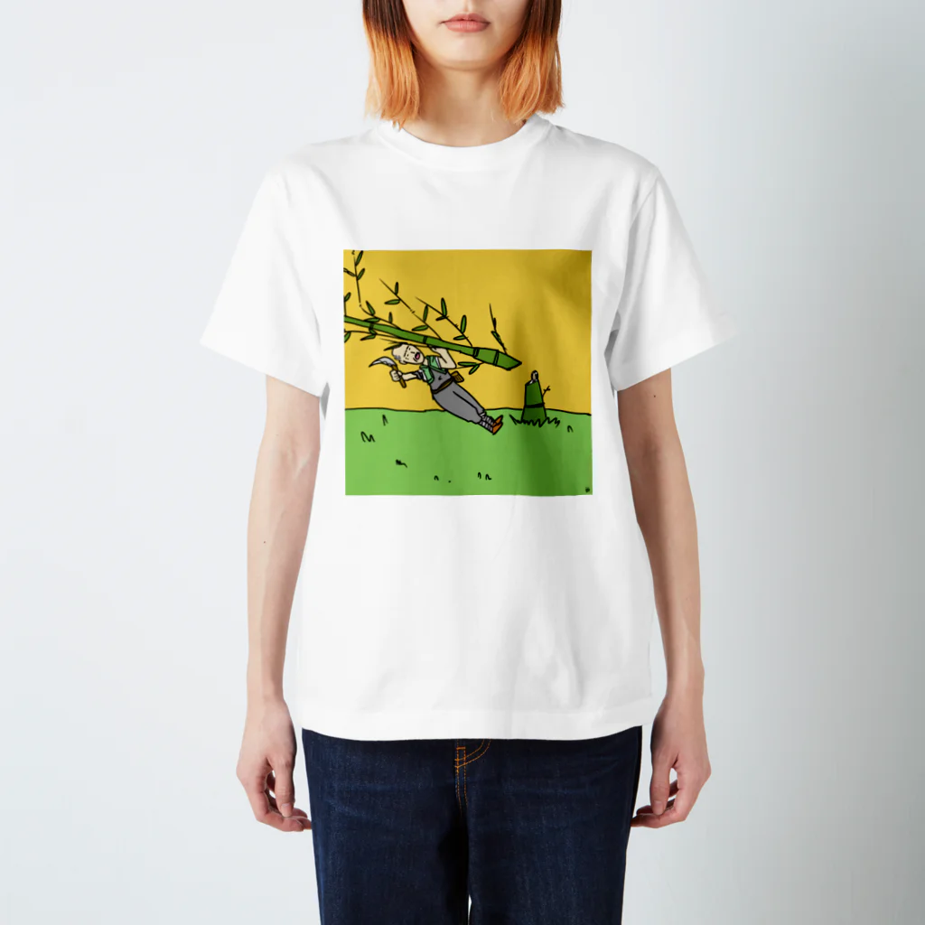 なで肩うさぎの美香堂の竹取に失敗した翁 スタンダードTシャツ