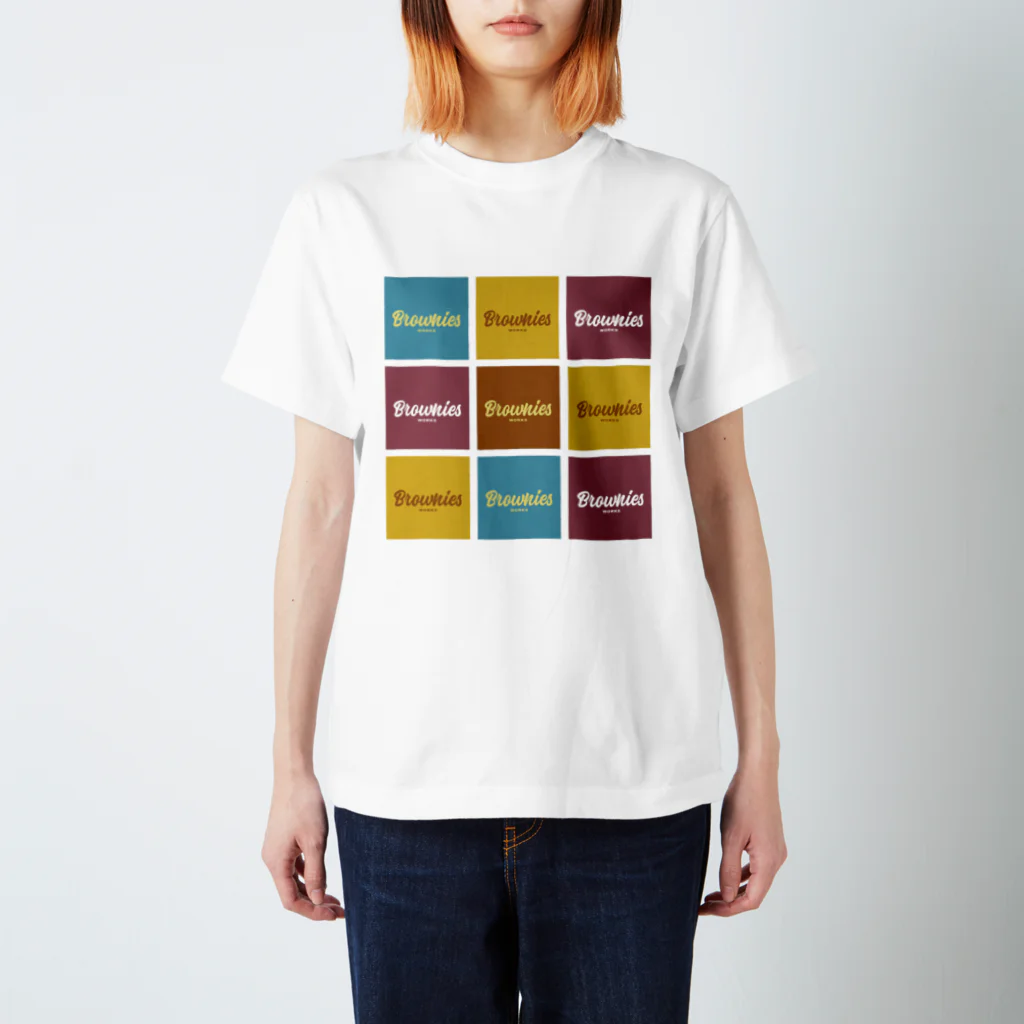 Brownies Works ShopのBrownies Worksカラフルロゴ スタンダードTシャツ