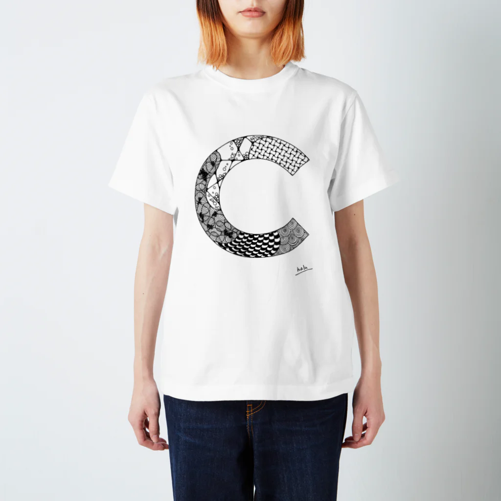 Graphic Design +αのゴシックのC 티셔츠