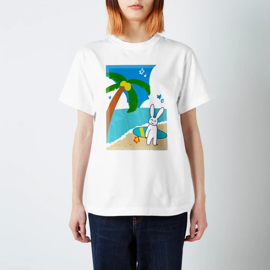 宇佐バラシの夏うさぎ スタンダードTシャツ