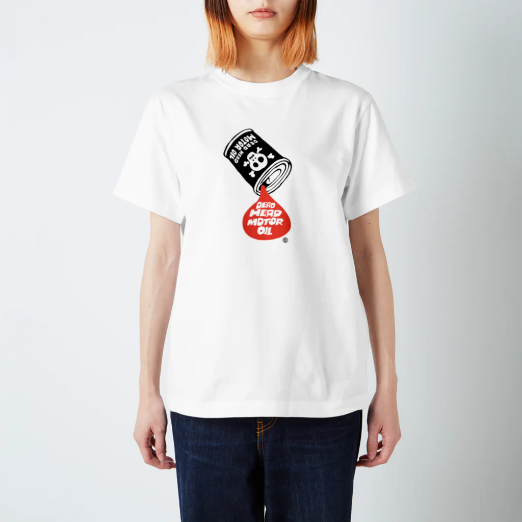 Design For Everydayの骸骨モーターオイル スタンダードTシャツ