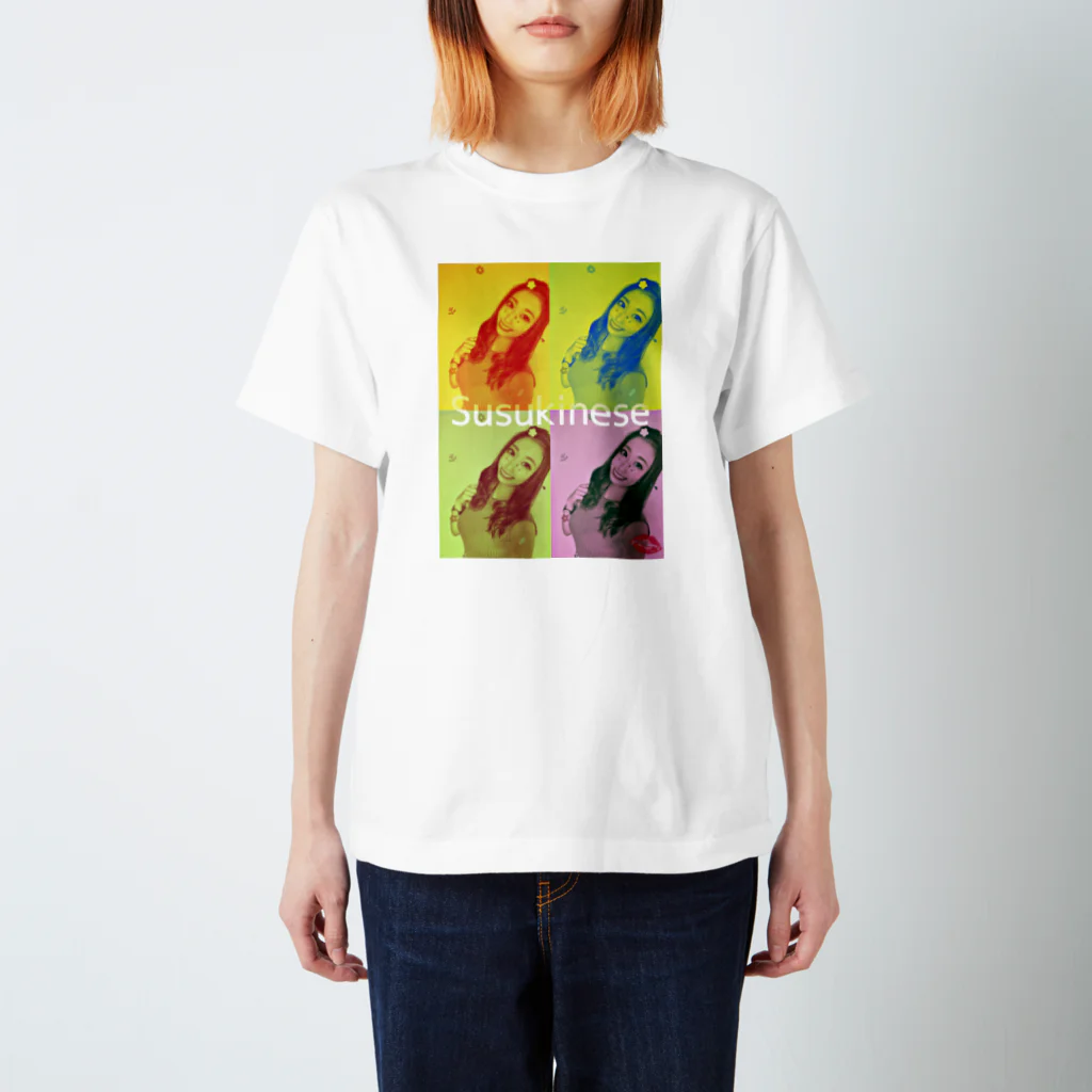 美女TJapan_SusukinoTshirtの@honoka_aisaki 美女T北海道 スタンダードTシャツ