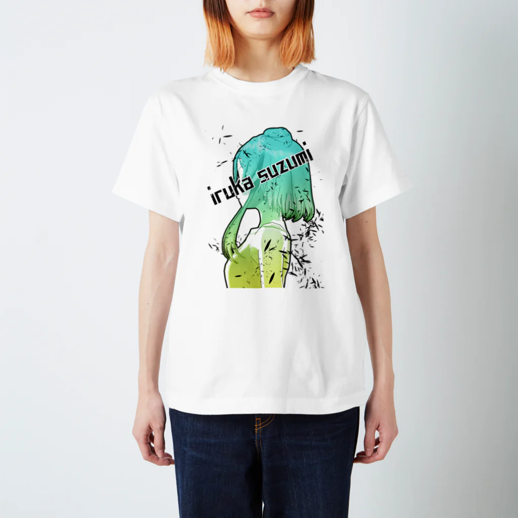 涼海衣瑠香🌊🐬新人Vtuberのsuzumi ブラック Regular Fit T-Shirt