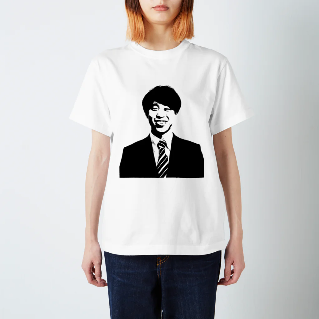 「渚の鉄槌」オフィシャルショップの茂木アパ夫（モノクロver） 티셔츠