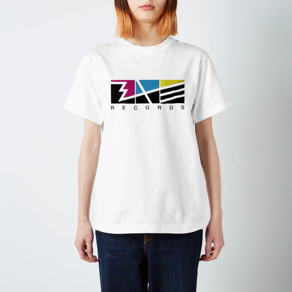 BYC RECORDS STOREのBYC RECORDS ロゴ(CMY) スタンダードTシャツ