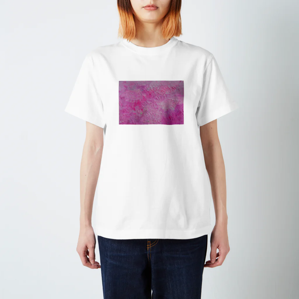 ▫ぬんちゃこ▫のピンクアクリル絵の具。 Regular Fit T-Shirt