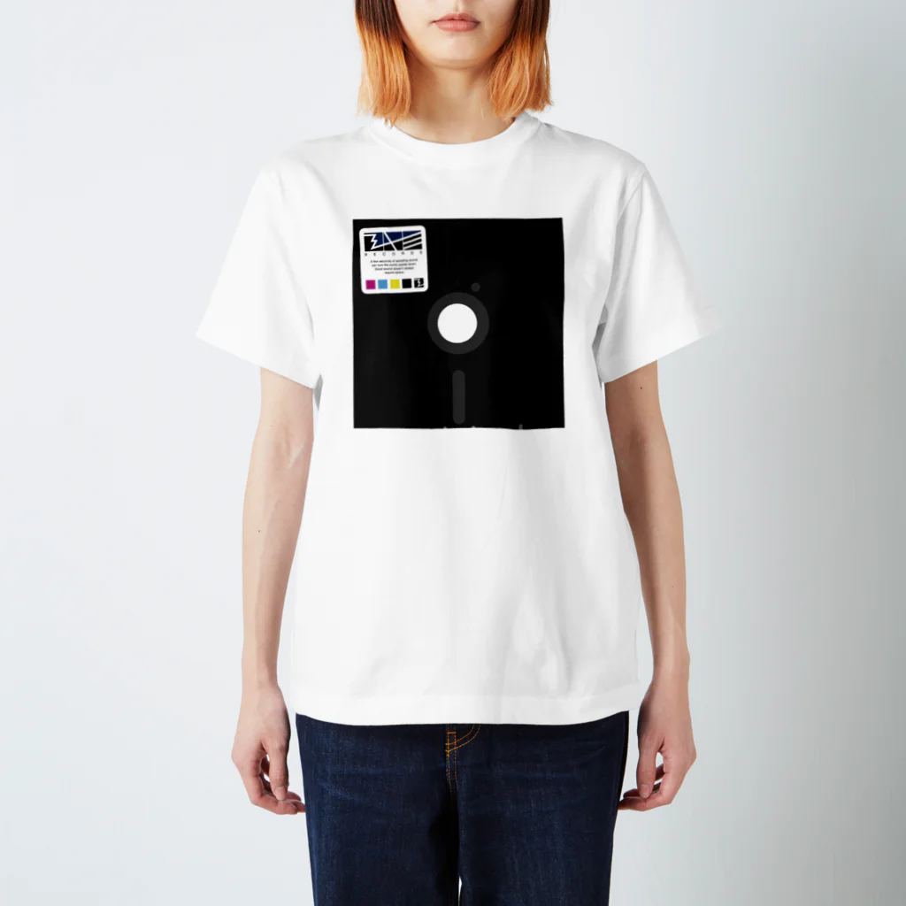 BYC RECORDS STOREのBYC RECORDS 8inchフロッピー スタンダードTシャツ