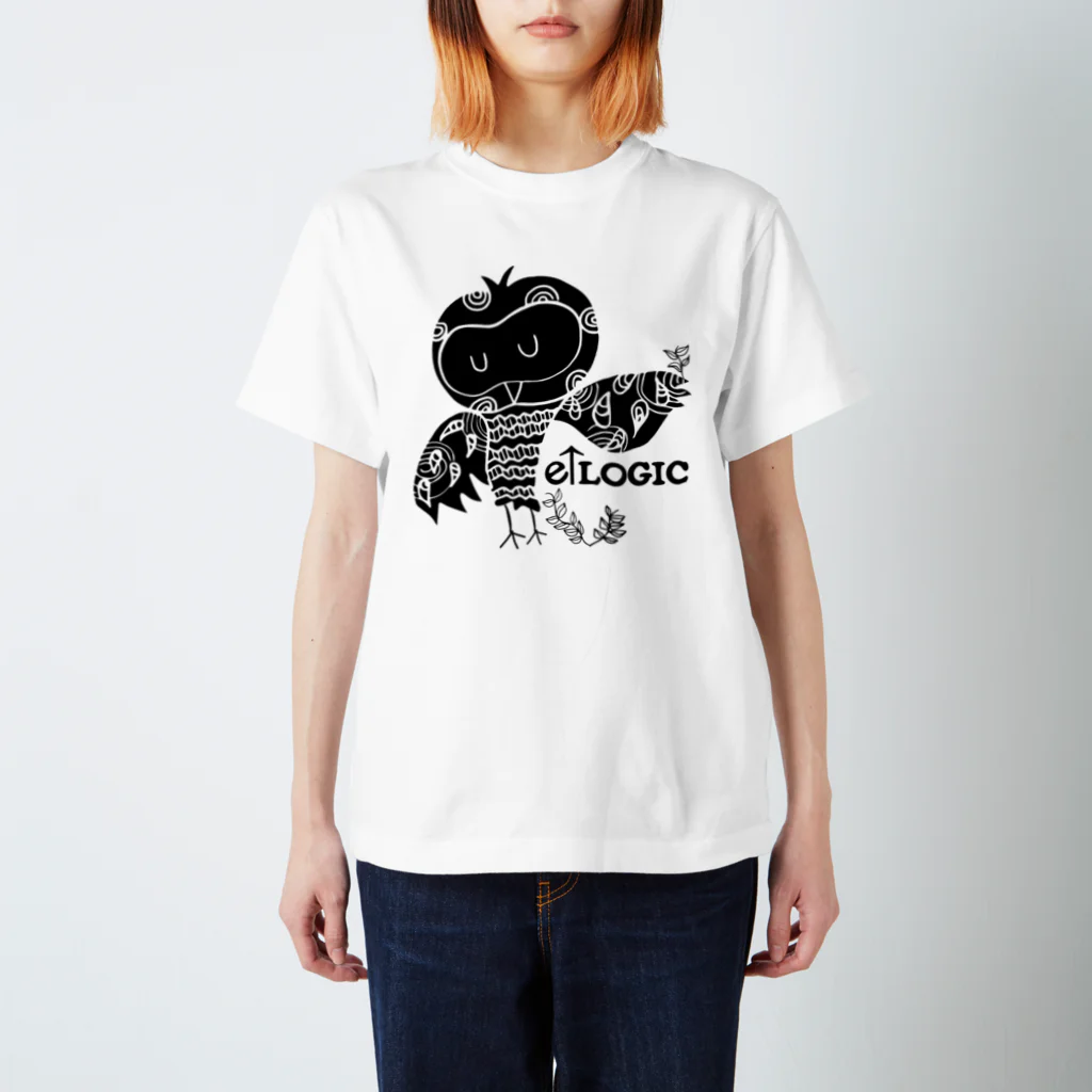 e↑LOGICのフクロウTシャツ スタンダードTシャツ