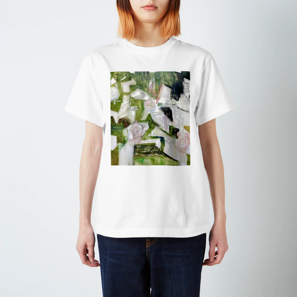 peyopeyoのばらの生垣(春) Regular Fit T-Shirt