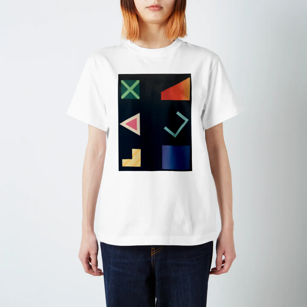 Futsutsuka_Monoの□ △ × Regular Fit T-Shirt