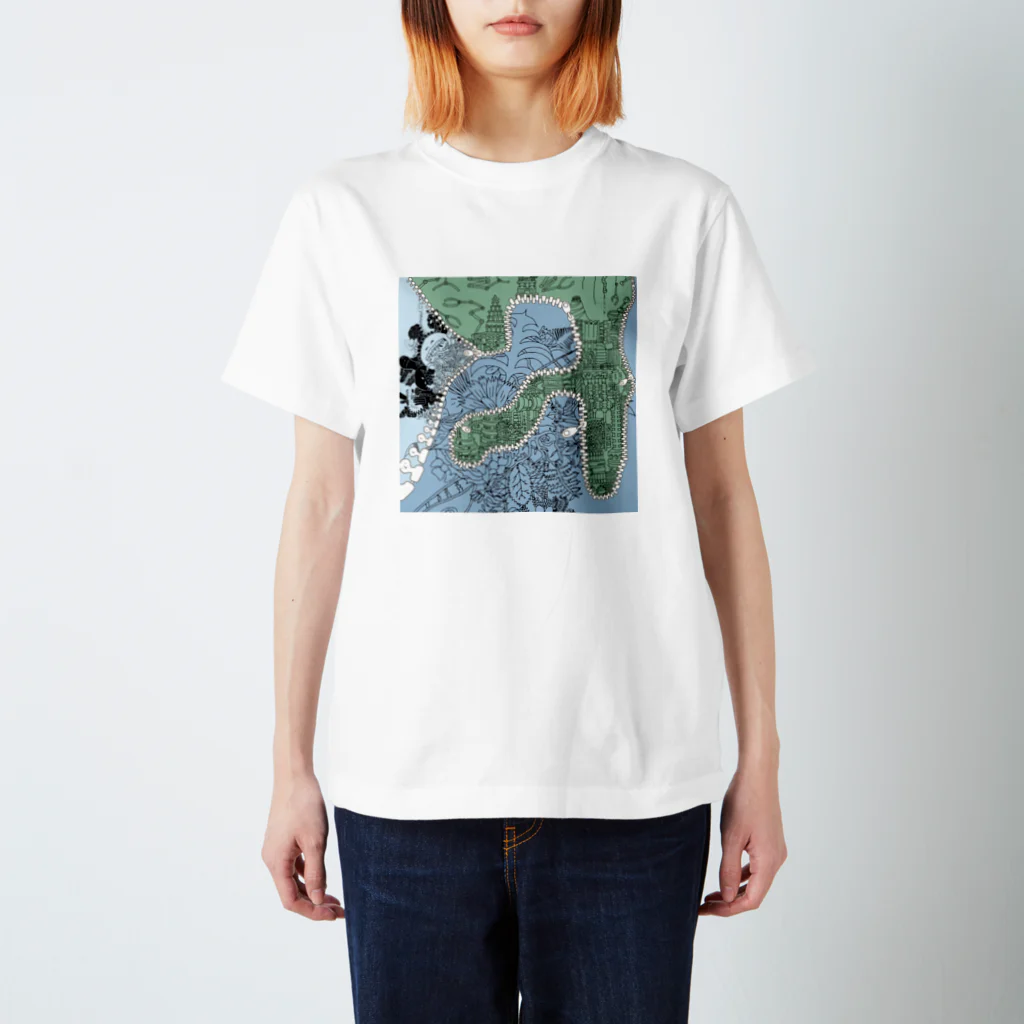 nanalo_olの国境 Regular Fit T-Shirt