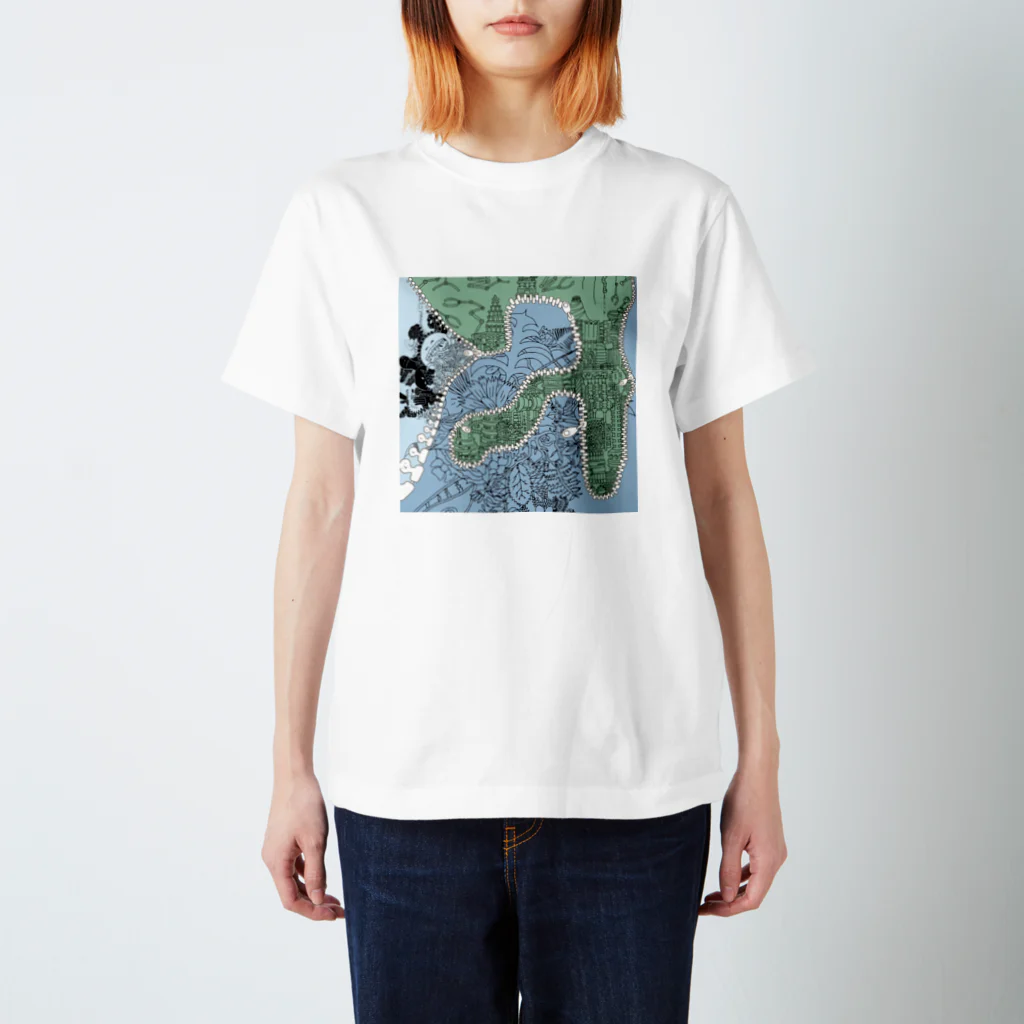 nanalo_olの国境 スタンダードTシャツ