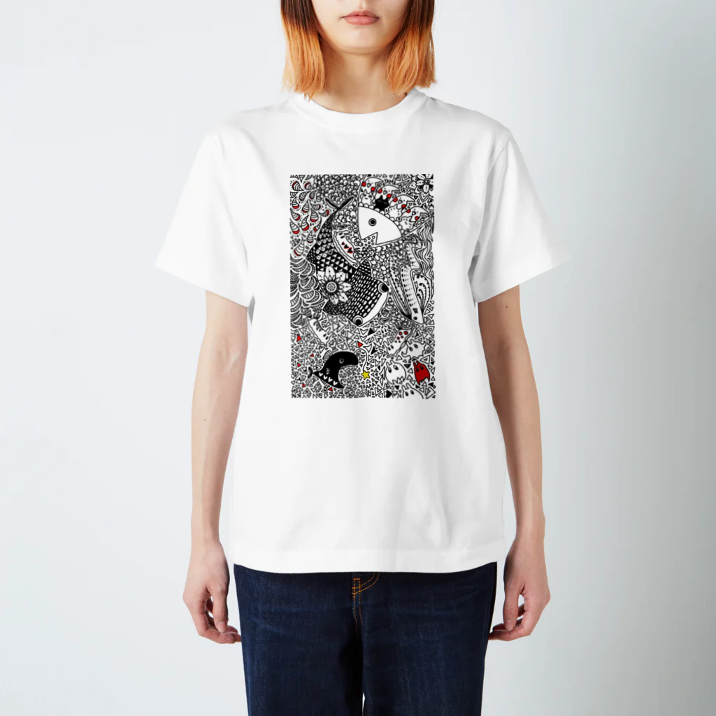 yamaaaaa14のジンベエザメと愉快な仲間たち Regular Fit T-Shirt