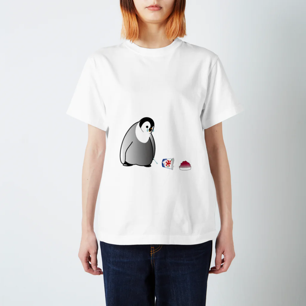 Mie&miiのかき氷落下Tシャツ！（ペンギン：名なし） スタンダードTシャツ