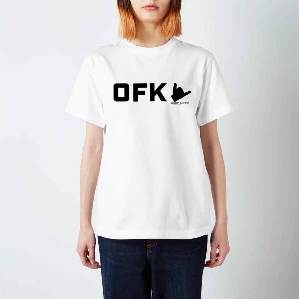 ♚ 🅂🄺🄿 ♔の【数量限定】OFK ハンドサイン スタンダードTシャツ