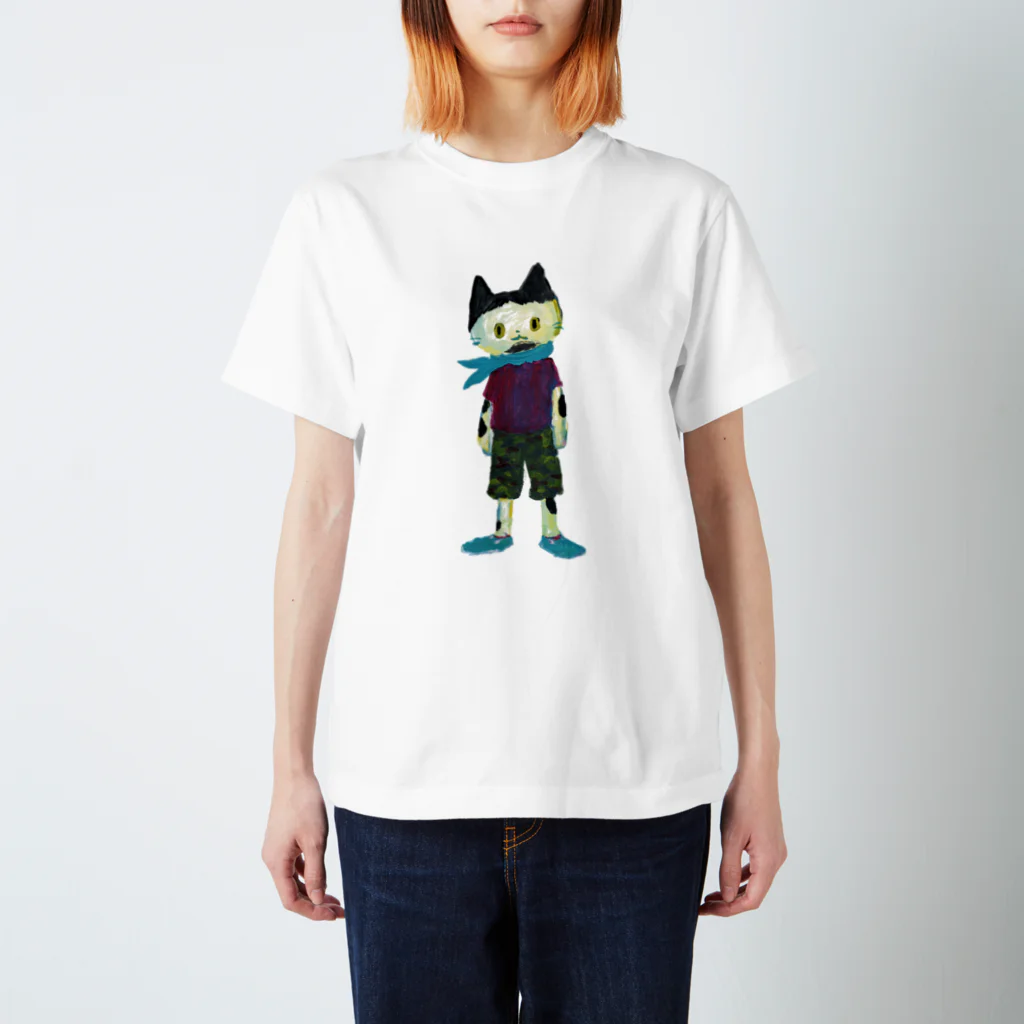 COULEUR PECOE（クルールペコ）のねこびとさん（コタロー） スタンダードTシャツ