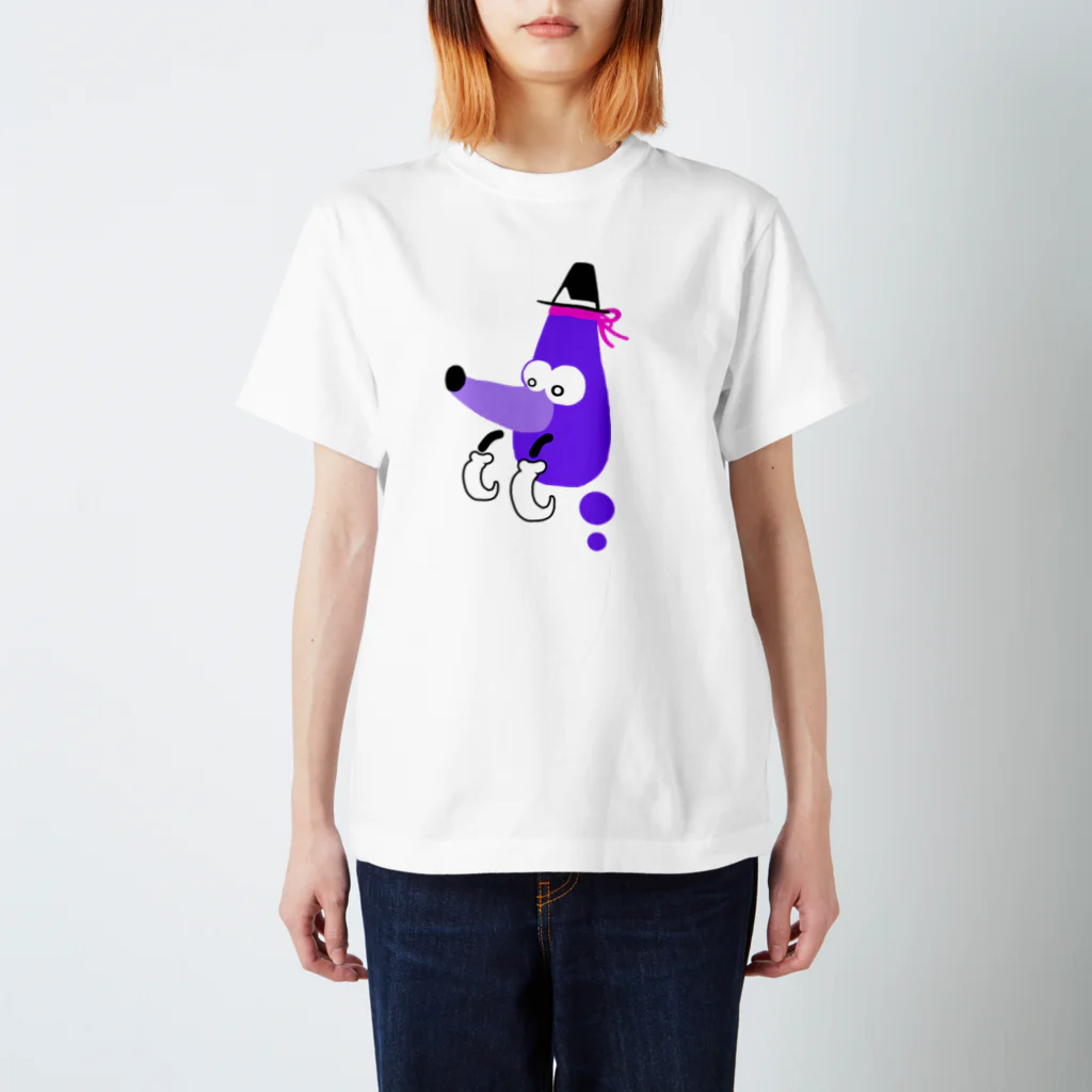 pesty_pupil designsのさまようもぐら２段くん 夜 Regular Fit T-Shirt