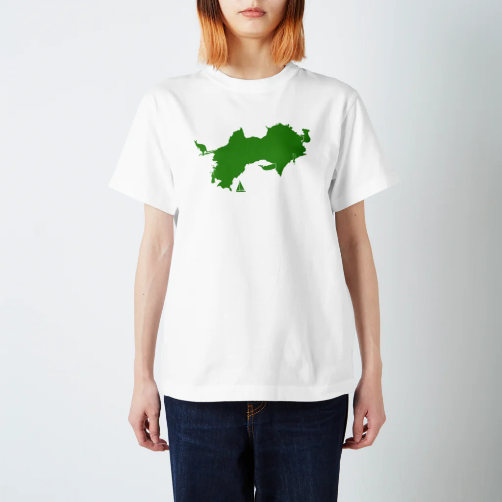 ヨコワケスパイラルの四国 スタンダードTシャツ