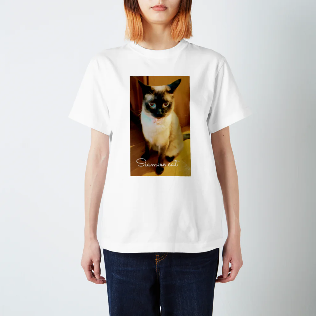 Siamese cat シャムのSiamese cat シャム猫 Regular Fit T-Shirt