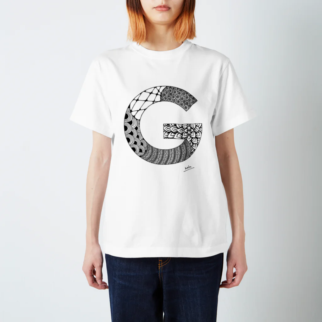 Graphic Design +αのゴシックのG スタンダードTシャツ