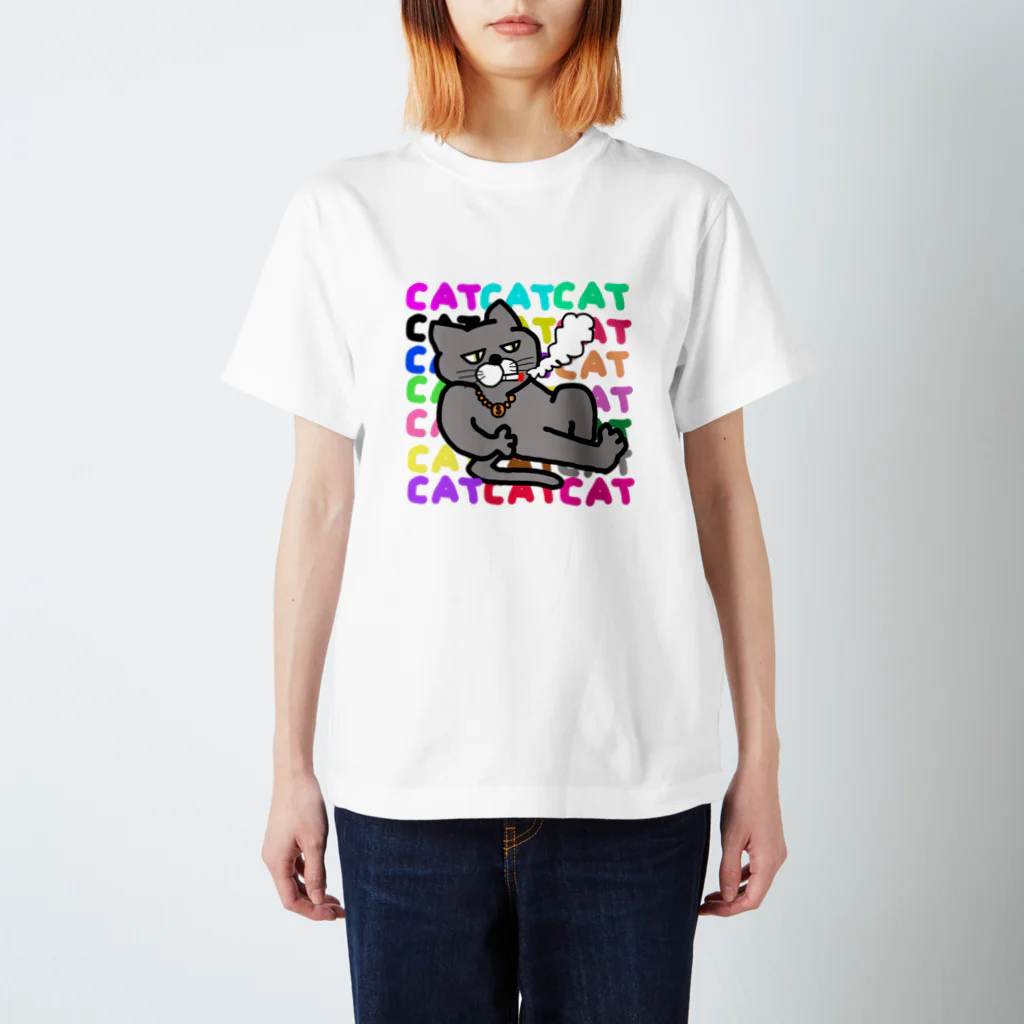 おちむーの不良ねこ Regular Fit T-Shirt