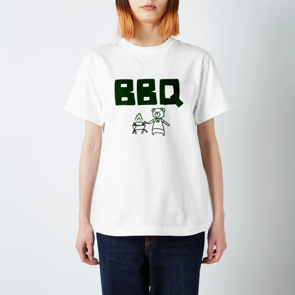 麦畑のBBQクマ スタンダードTシャツ