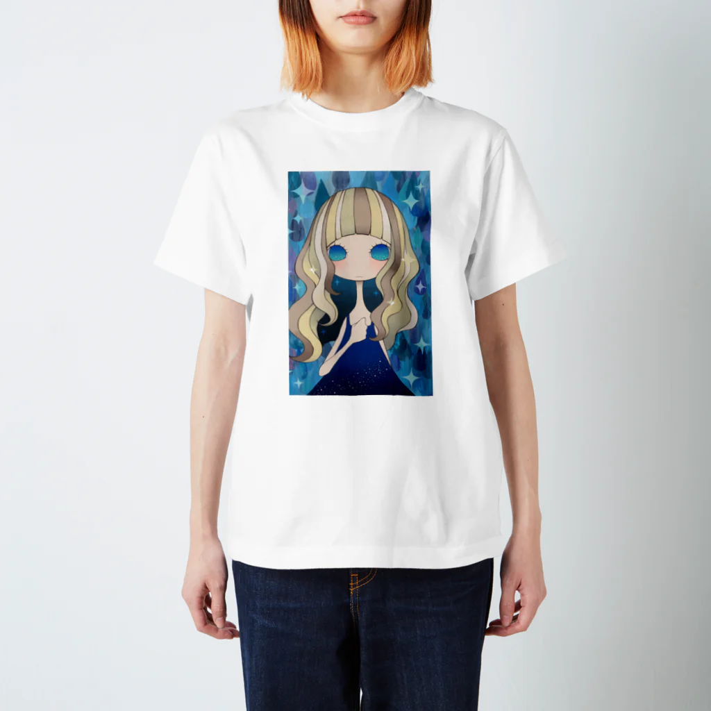 絵の具と女の子のきらきら スタンダードTシャツ