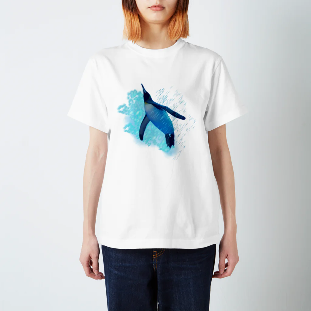 Fish so goodのスイスイ〜オウサマペンギン スタンダードTシャツ