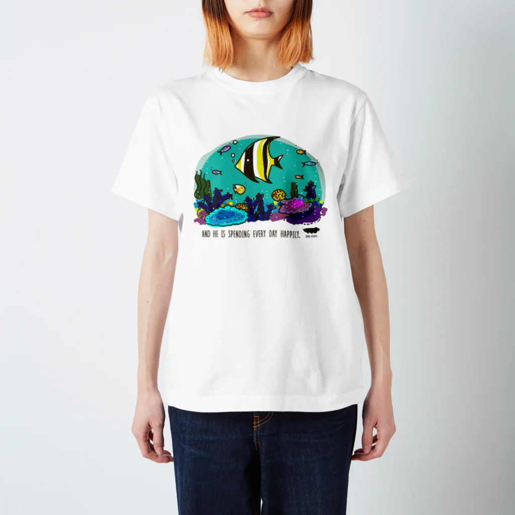 とべない熱帯魚のゆる熱帯魚　ツノダシ Regular Fit T-Shirt