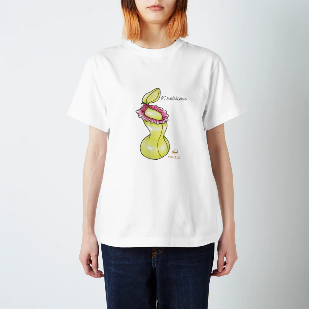 hiros_ppの食虫植物　Nepenthesシリーズ　N.ventricosa 在来系 Regular Fit T-Shirt