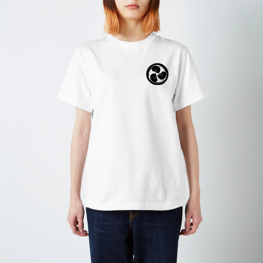 neko☆mushiの猫紋（にゃもん）　猫巴 Regular Fit T-Shirt