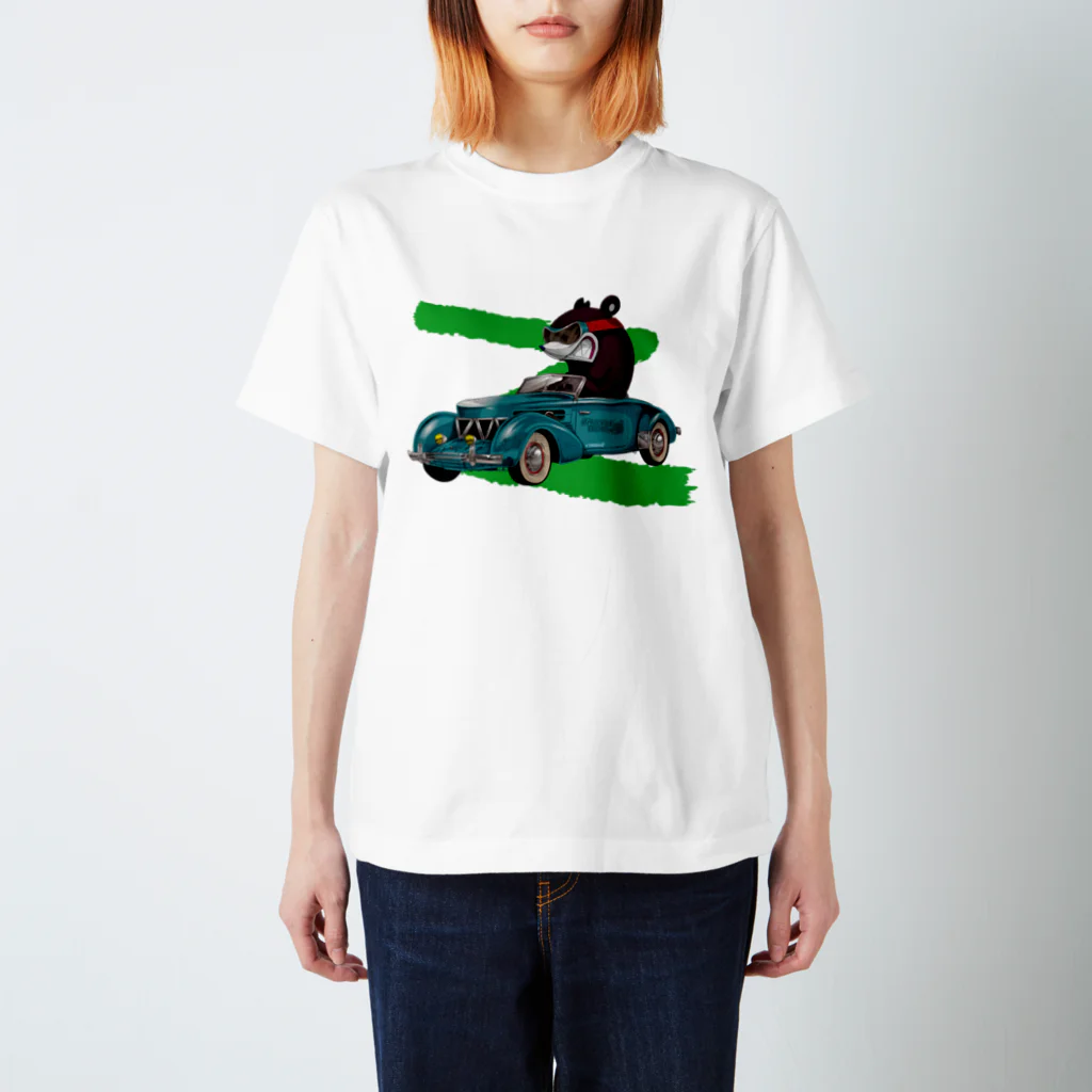 TOUMARTのRACING KNUCKLE BEAR スタンダードTシャツ